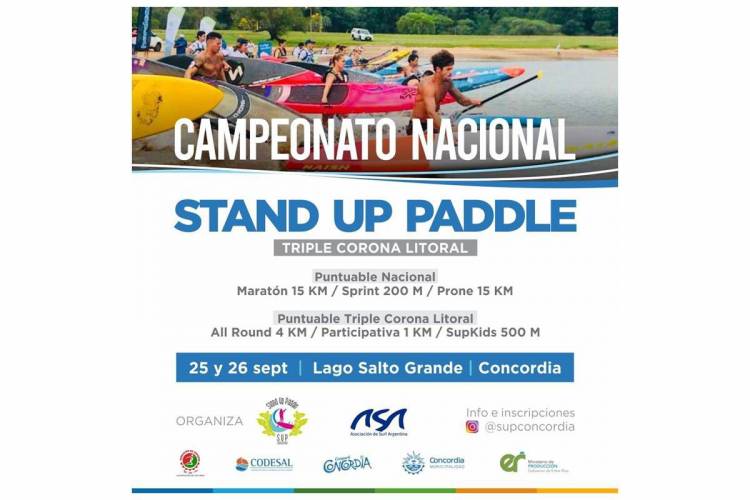 EQUIPO MISIONERO DE SUP COMPETIRÁ EN EL CAMPEONATO NACIONAL DE STAND UP PADDLE 25 y 26 DE SEPTIEMBRE